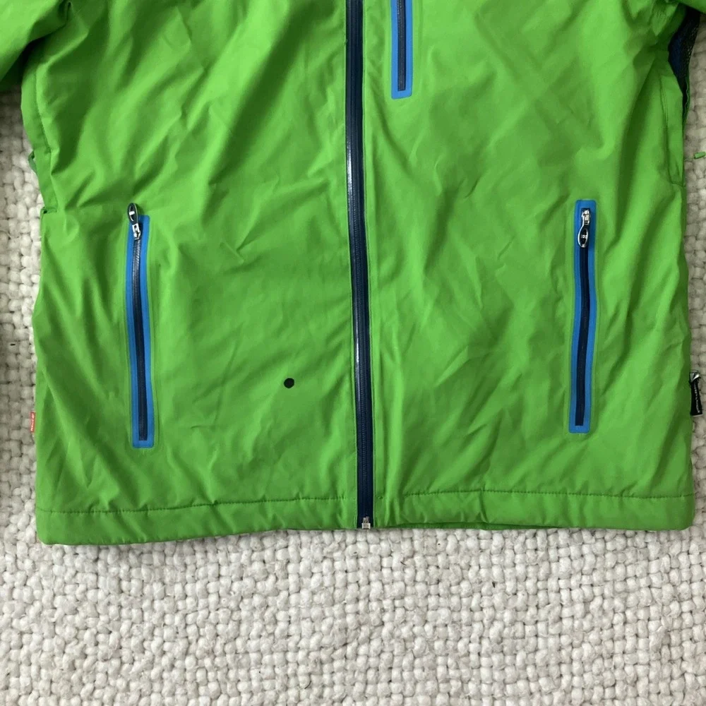 Helly Hansen Jacket Mens Large Motion Insulated Ski Jacket Green SnowBoard Recco